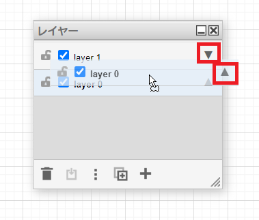 レイヤーの再配置