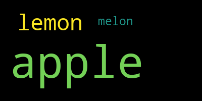 画像：自分で作成した単語と頻度のデータからWordCloudを作成する